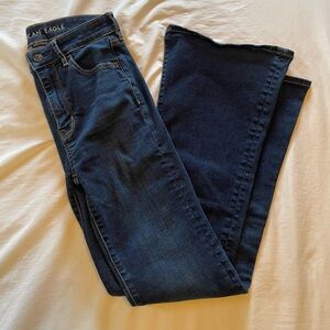 American Eagle Dark Wash Flare Jeans Size 2